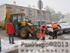 В городе началась уборка снега
