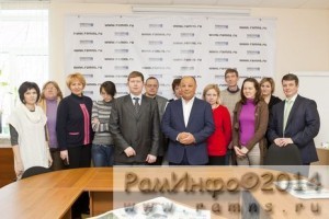 Раменское информагентство с рабочим визитом посетил руководитель Главного управления по информационной политике Московской области Р.Ю.Оганесов