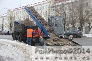 Уборка снега в городе