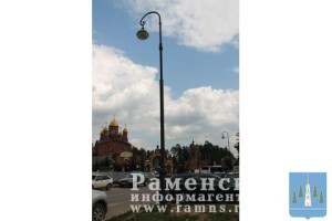 По ул. Московская установили новые опоры освещения