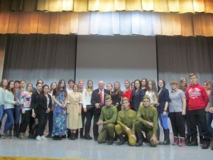 16 февраля в актовом зале ГГУ состоялся классный час, посвященный Дню защитника Отечества.