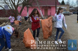Молодежь с.п.Гжельское провела экологическую акцию под девизом «Молодежь – району!»