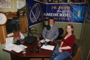 В студии представителя объединений «Местные» и «Раменский скаутский отряд Молодость»