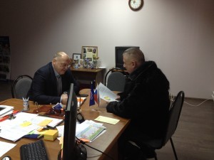 Глава с/п Софьинское Сергей Хряпов провел  прием граждан