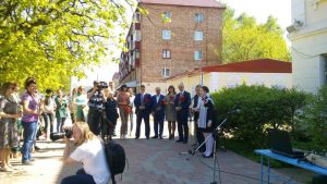 Сегодня состоялся традиционный митинг Раменских СМИ у мемориальной доски памяти журналистов, погибших в годы Великой Отечественной войны