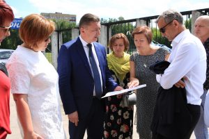 Глава Раменского района Андрей Кулаков провел выездное совещание на территории школы №1