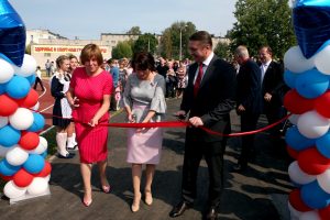 Новую спортивную площадку открыли в Клишевской школе в День знаний