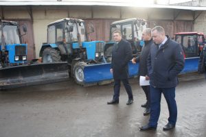 Глава района посетил парк дорожной техники ОАО «Раменское ДРСУ»