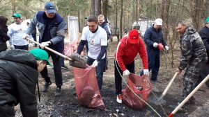 Жители Раменского района вышли на общеобластной субботник