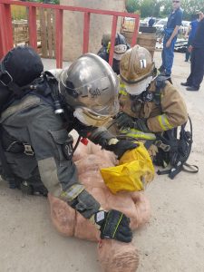 В Люберцах выбрали лучшее звено газодымозащитной службы среди подразделений «Мособлпожспас»
