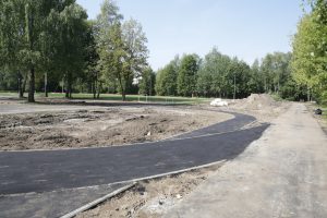 В Юровской школе завершается реконструкция школьного стадиона