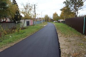 В с.п.Новохаритоновское Раменского г.о. проведены работы по асфальтированию внутриквартальной дороги