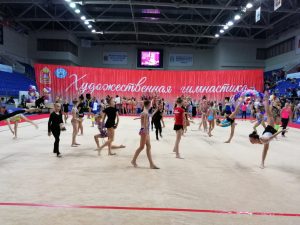На главной арене Дворца спорта «Борисоглебский» стартовал Кубок и Первенство Московской области по художественной гимнастике