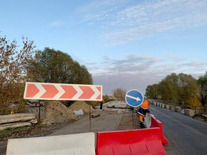 В Раменском изменена схема движения на мостовом переходе через р. Гжелку