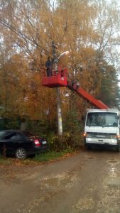 В г.п. Ильинский  выполнены плановые работы по обслуживанию и ремонту уличного освещения