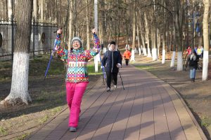 Открытая тренировка по скандинавской ходьбе состоялась 15 ноября в Раменском г.о.