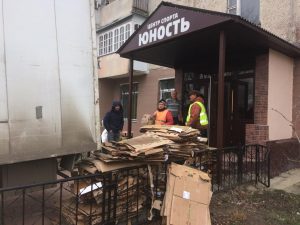 В Новохаритоново прошел сбор макулатуры