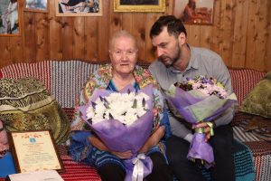 Глава Раменского г.о. поздравил одну из старейших жительниц г.Раменское с юбилеем