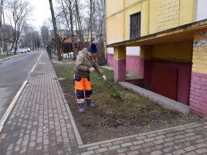 В г.Раменское продолжаются плановые работы по содержанию территории