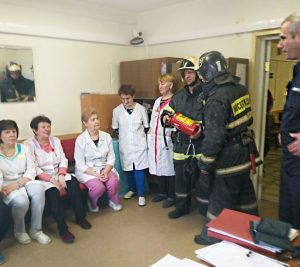 Общеобластная тренировка по эвакуации и отработке навыков действий персонала и посетителей при возникновении пожара и чрезвычайной ситуации прошла в Раменской ЦРБ