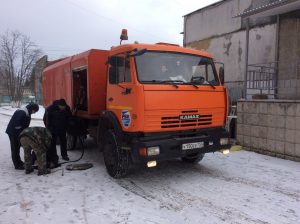 Произведено устранение засоров канализации