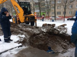 В Раменском устранена утечка воды