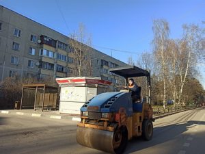 В п. Ильинский проведены работы по ямочному ремонту дорог