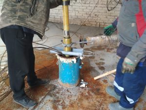 Ульянинское управление Раменского водоканала произвело работу по замене водоподьемных труб в скважине ВНС 408