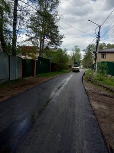 В п. Ильинский Раменского г.о. проведены ремонтные работы участков дороги