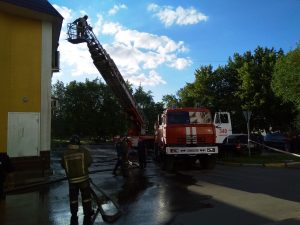 Возгорание здания на ул.Гурьева произошло сегодня в г.Раменское