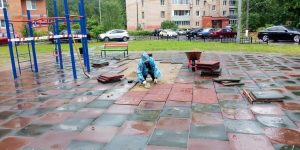 В Удельной проводят работы по благоустройству и содержанию территорий