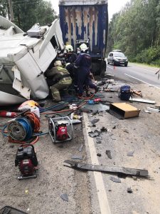 ДТП с участием четырех автомобилей произошло вблизи деревни Кошерово