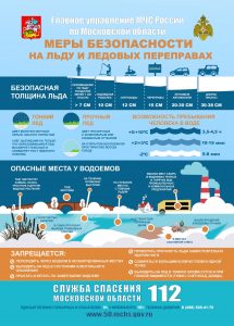 Уважаемые жители Раменского городского округа, соблюдайте меры безопасности при выходе на лед водоемов