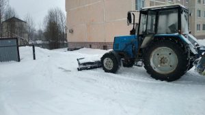В Константиновском теруправлении убирают снег
