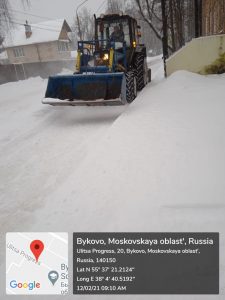 В Быково ведется уборка дворов и внутриквартальных дорог от снега