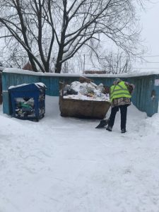 В населенных пунктах ТУ Верейское убирают снег