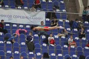 Около 500 спортсменов стали участниками первенства России по прыжкам на батуте в Раменском