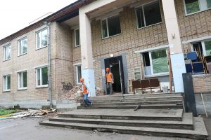 В поселке Удельная Раменского городского округа ведутся работы по масштабной реконструкции поликлиники