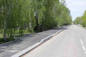 По запросу жителей в округе строят тротуары
