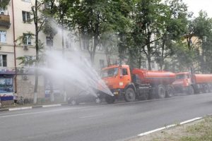 Пролив дорожного полотна и аэрация воздуха проводится раменскими дорожными службами