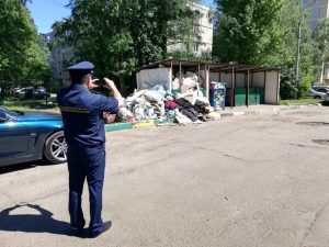 Госадмтехнадзор в Раменском округе наказал нерадивых ответственных лиц за содержание контейнерных площадках