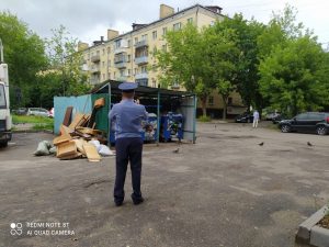 Госадмтехнадзор выявляет нарушения в содержании контейнерных площадок в Раменском