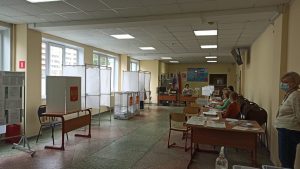 Голосование на избирательном участке №2540 в здании Раменского колледжа проходит в штатном режиме