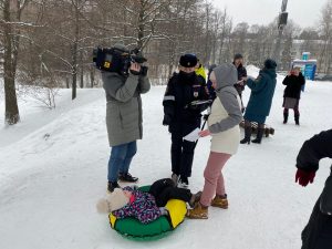 Катания на ватрушках — тюбингах