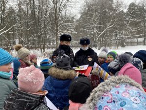 Ученикам Ильинской школы напомнили о безопасности на дорогах