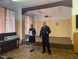 Открытый урок по дорожной безопасности провели для школьников