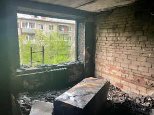 На ул.Коминтерна в д.17 произошел пожар