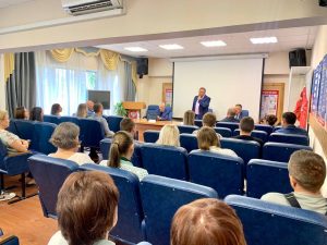 Олег Жолобов встретился с коллективом Раменского района компании «Россети Московский регион»