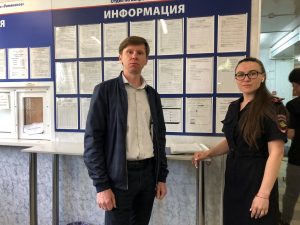 Представитель Общественного совета при МУ МВД России «Раменское» в рамках акции «Гражданский мониторинг» посетил Отдел по вопросам миграции