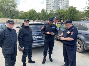 Казачья дружина патрулирует улицы Раменского